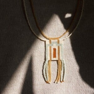 Mint Mélange | Handgeweven Kralen Ketting – Artisanal Sieraad met Japanse Kralen