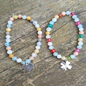 Natuursteen armbanden met bedel