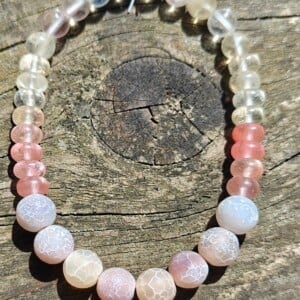 Natuursteen kralenarmband