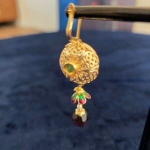 Exclusieve gouden net oorbellen