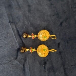 Exclusieve gouden net oorbellen