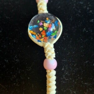 resin bloem armband