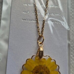 Resin mooie gele ketting