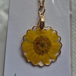Resin mooie gele ketting