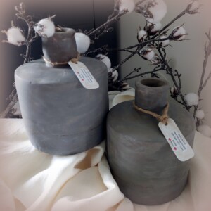 Set Stenen sierpotjes, vintage