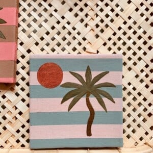 Tegel palm zon