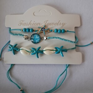 Zomerse turquoise armbandjes