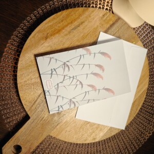 "Grant Yourself Time" Rouwkaart - Gevouwen met Envelop