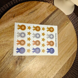 Stickervel met aanmoedigende "Bravery Badges" - A6 - Motiverend