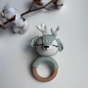 Eland Rammelaar – Lief Kraamcadeau met Geluid (Handgemaakt)