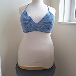 Gehaakt topje 'Boho top blauw | paars'
