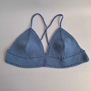 Gehaakt topje 'Boho top blauw | paars'