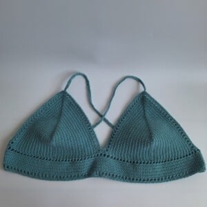 Gehaakt topje 'Boho top turquoise'