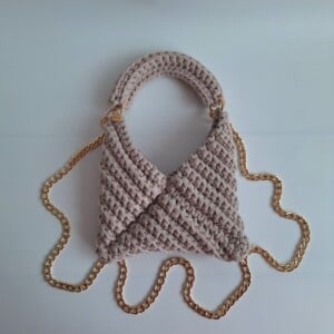 Gehaakte crossbody tas 'Beige'