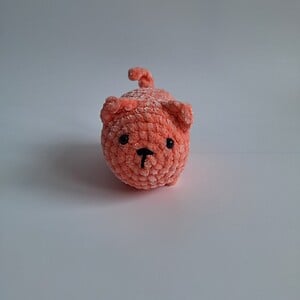 Gehaakte knuffel 'Perzik kat'