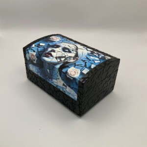 Handgedecoreerde bamboe sieradendoos ‘Mosaic’