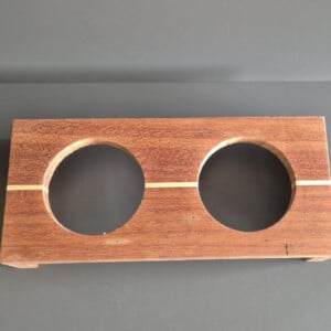Handgemaakte houten Voederbakje Maat S