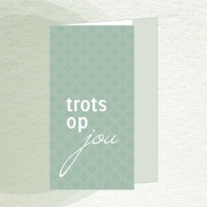 Kaart 'trots op jou'