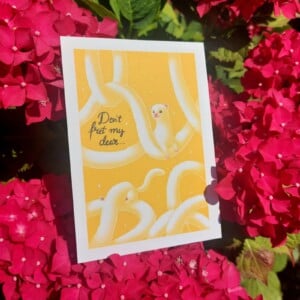 Kaart fret grappige tekst