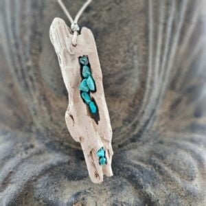 Ketting 001 turquoise steentjes
