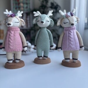 Little Eya – Gehaakte Eland Knuffel – Handgemaakt van Katoen (Zacht & Uniek)