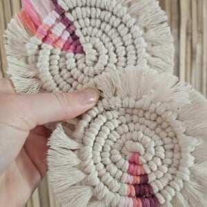 Macrame onderzetters