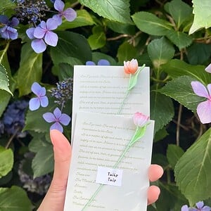 Micro Gehaakte Tulp Boekenlegger