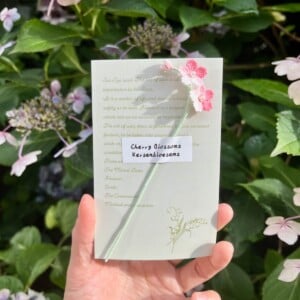 Micro Gehaakte kersenbloesems Boekenleggers