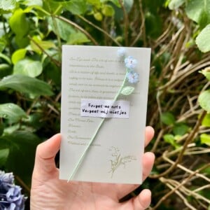 Micro Gehaakte vergeet-mij-niet Boekenleggers
