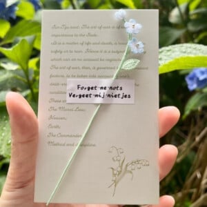 Micro Gehaakte vergeet-mij-niet Boekenleggers