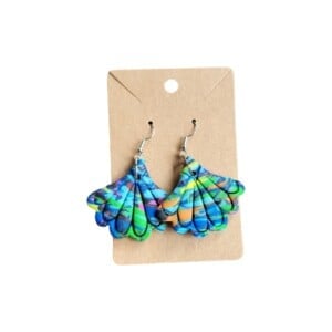 Oorbellen Blauw Polymeer Klei Sieraad