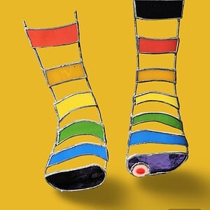 Rainbow socks. In Tiffany