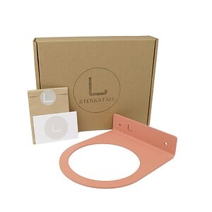 STERKSTAEL Flora S Dusty Rose - bloempothouder - kleur oud roze - voor bloempot met een diameter van 12cm - poedercoating - staal