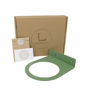 STERKSTAEL Flora S Salie Groen - bloempothouder - kleur groen - voor bloempot met een diameter van 12cm - poedercoating - staal
