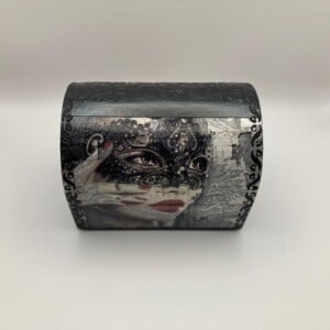 Handgedecoreerde houten sieradendoos ‘A Night in Venice’