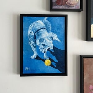 Schilderij "Blue Monday" - origineel kunstwerk in olieverf