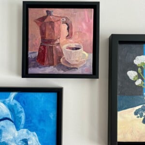 Schilderij "Espresso Macchiato" - origineel kunstwerk in olieverf