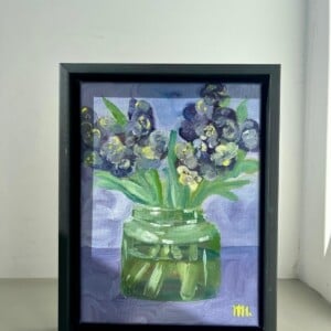 Schilderij "Hyacint" - origineel olieverf kunstwerk
