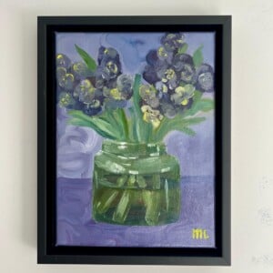 Schilderij "Hyacint" - origineel olieverf kunstwerk