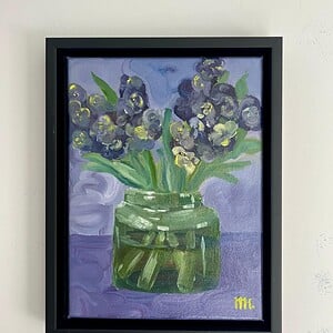 Schilderij "Hyacint" - origineel olieverf kunstwerk