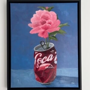 Schilderij "Petals & Pop" - origineel kunstwerk in olieverf