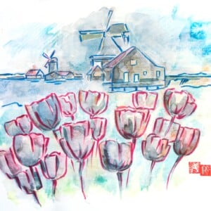 Small Holland - watercolor on papier