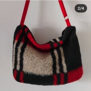 Tas handgemaakt van vintage deken.