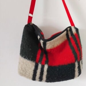 Tas handgemaakt van vintage deken.