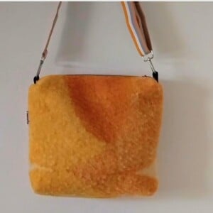 Tas van vintage deken,  handmade en recycled