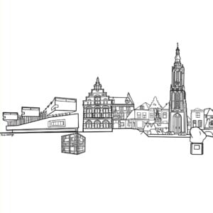 Tekening skyline Amersfoort