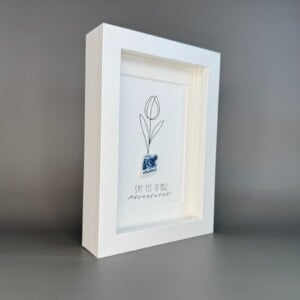 Tulpenkunst met Delfts Blauw Scherf – "Say Yes to New Adventures"