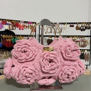 Unieke gehaakte handtas met bloemen | Handgemaakt & Romantisch