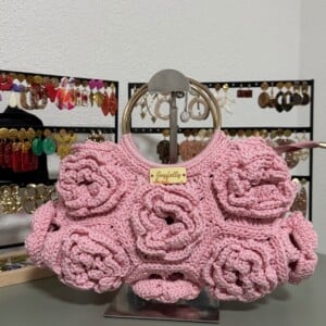 Unieke gehaakte handtas met bloemen | Handgemaakt & Romantisch