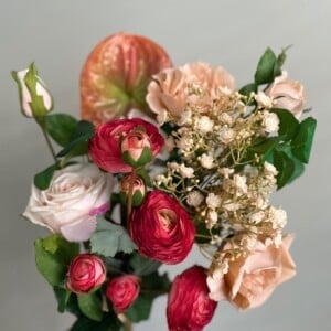 Zijden bloemen boeket